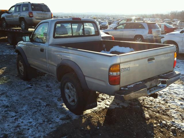 5TEPM62N81Z750696 - 2001 TOYOTA TACOMA SILVER photo 3