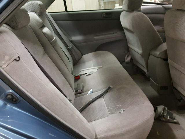 4T1BE32K73U237202 - 2003 TOYOTA CAMRY LE BLUE photo 6