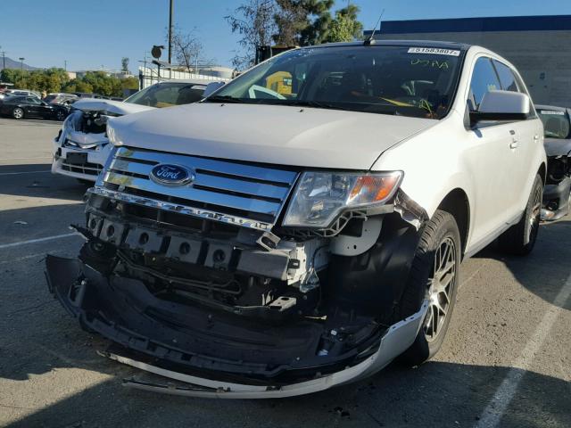 2FMDK3JC8ABB12675 - 2010 FORD EDGE SEL WHITE photo 2