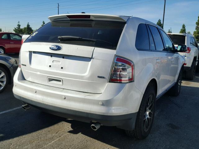 2FMDK3JC8ABB12675 - 2010 FORD EDGE SEL WHITE photo 4