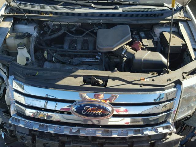 2FMDK3JC8ABB12675 - 2010 FORD EDGE SEL WHITE photo 7