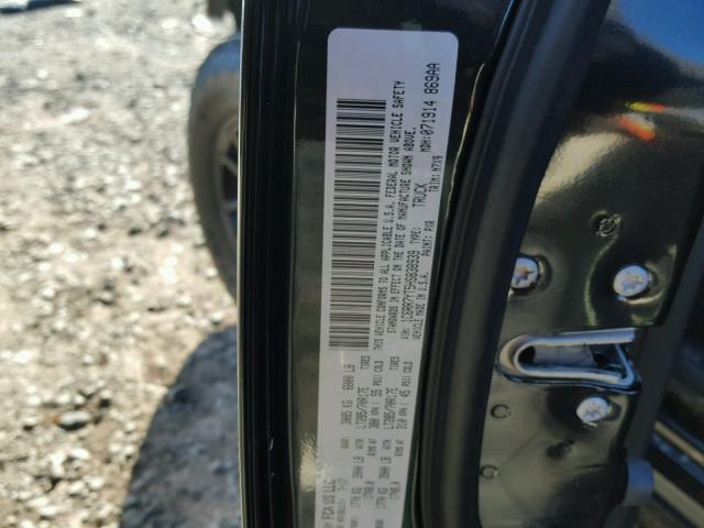 1C6RR7YT5HS838939 - 2017 RAM 1500 REBEL BLACK photo 10