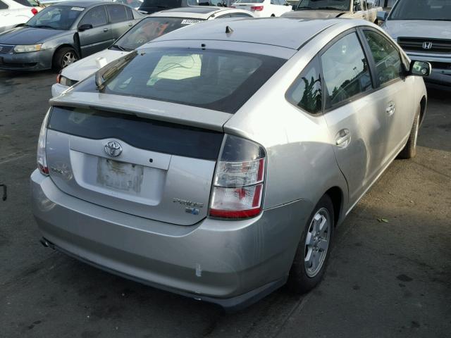 JTDKB20U657035979 - 2005 TOYOTA PRIUS SILVER photo 4