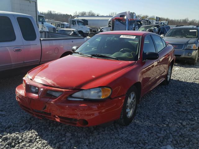 1G2NE52F94M607040 - 2004 PONTIAC GRAND AM S წითელი ფოტო 2