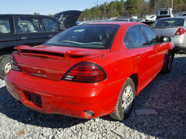 1G2NE52F94M607040 - 2004 PONTIAC GRAND AM S წითელი ფოტო 4