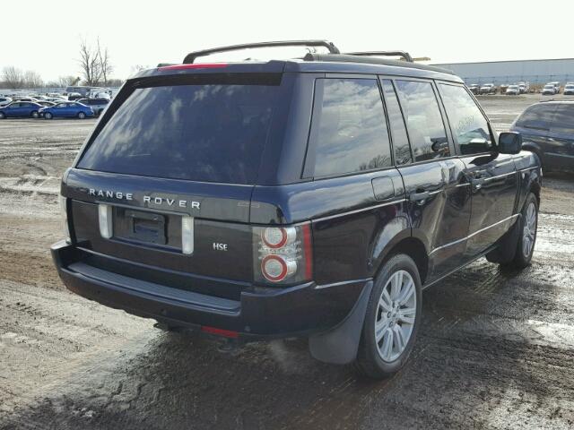 SALMF1D47AA312386 - 2010 LAND ROVER RANGE ROVE BLUE photo 4