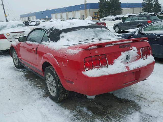 1ZVFT84N065106611 - 2006 FORD MUSTANG RED photo 3