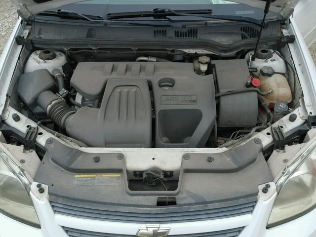 1G1AK58F687339457 - 2008 CHEVROLET COBALT LS WHITE photo 7