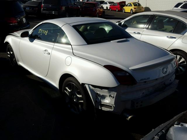 JTHFN45Y679015592 - 2007 LEXUS SC 430 WHITE photo 3