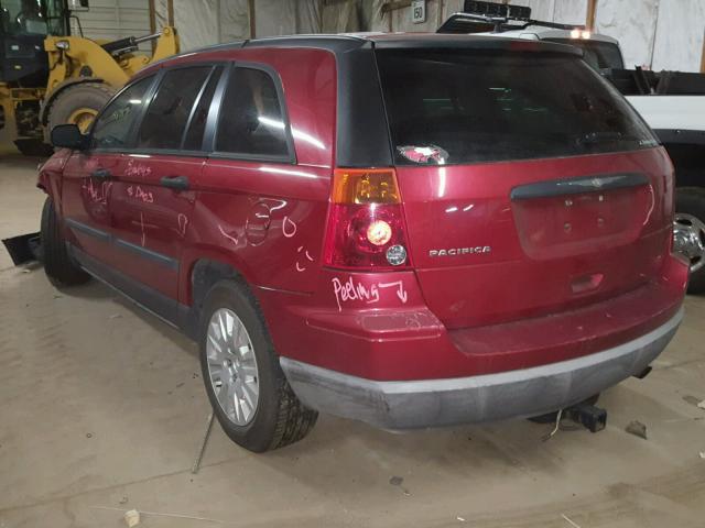 2C4GM48L95R373771 - 2005 CHRYSLER PACIFICA MAROON photo 3