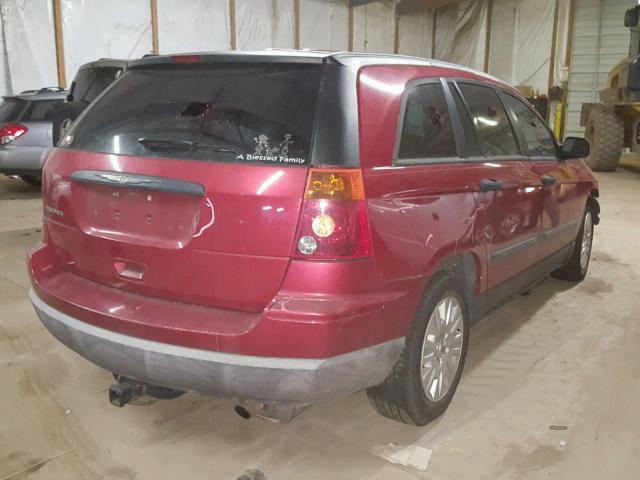 2C4GM48L95R373771 - 2005 CHRYSLER PACIFICA MAROON photo 4