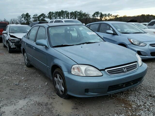 1HGEJ864XYL045387 - 2000 HONDA CIVIC EX Blau Foto 1
