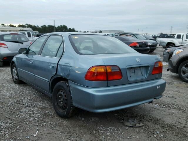 1HGEJ864XYL045387 - 2000 HONDA CIVIC EX Blau Foto 3