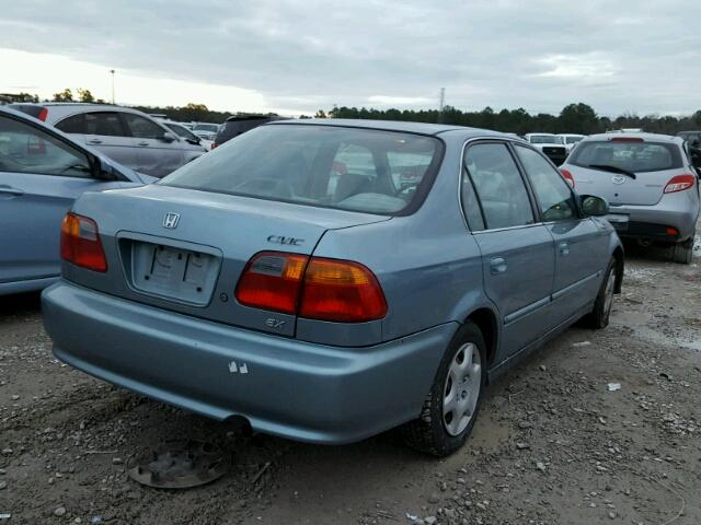 1HGEJ864XYL045387 - 2000 HONDA CIVIC EX Blau Foto 4