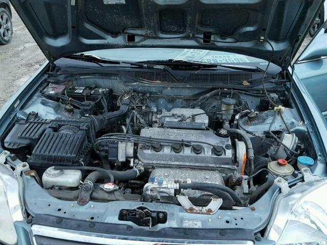 1HGEJ864XYL045387 - 2000 HONDA CIVIC EX Blau Foto 7