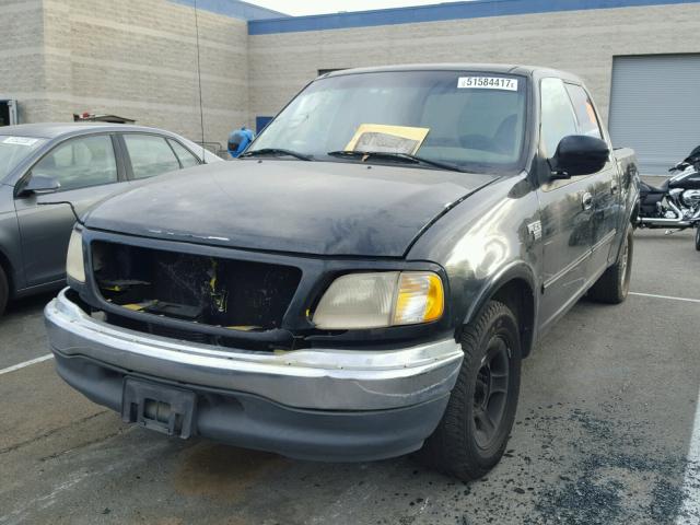 1FTRW07L81KE39233 - 2001 FORD F150 SUPER BLACK photo 2