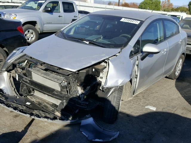 KNADM4A34F6504138 - 2015 KIA RIO LX Արծաթագույն լուսանկար 2