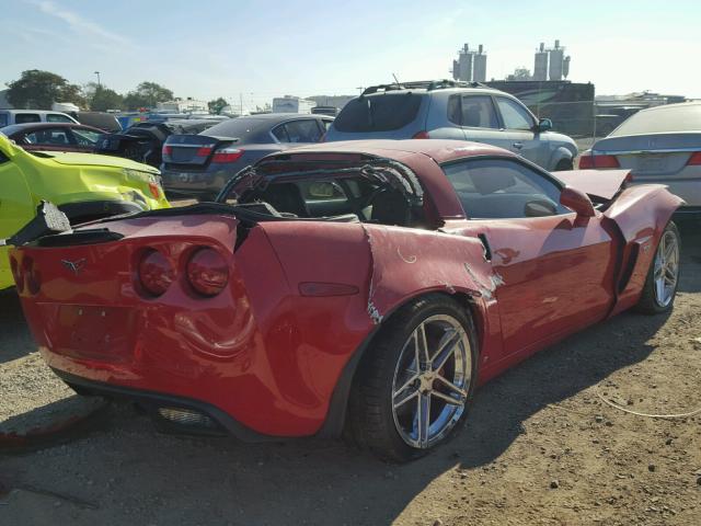 1G1YY26E385134583 - 2008 CHEVROLET CORVETTE Z RED photo 4