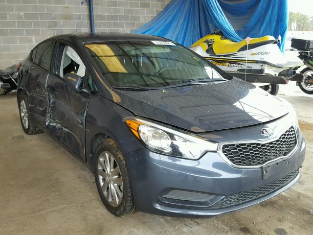 KNAFX4A6XE5235528 - 2014 KIA FORTE LX GRAY photo 1