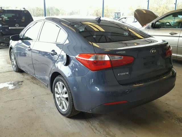 KNAFX4A6XE5235528 - 2014 KIA FORTE LX GRAY photo 3