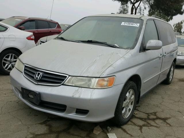 2HKRL18622H000326 - 2002 HONDA ODYSSEY EX SILVER photo 2