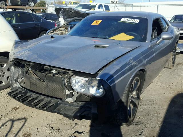 2C3CDYBT8EH293578 - 2014 DODGE CHALLENGER SILVER photo 2