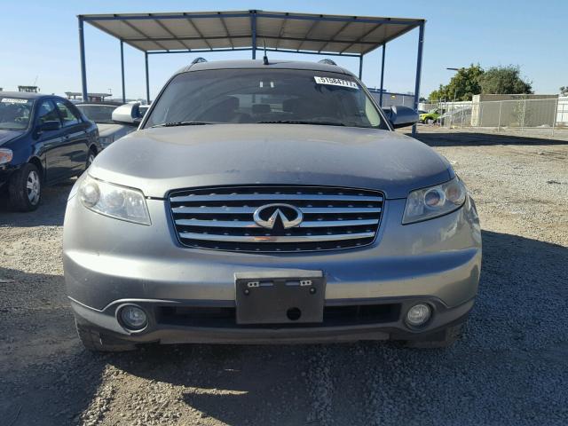 JNRAS08UX4X112016 - 2004 INFINITI FX35 GRAY photo 9