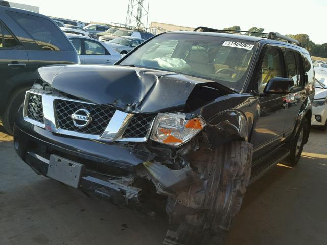 5N1AR18U57C622329 - 2007 NISSAN PATHFINDER BLACK photo 2