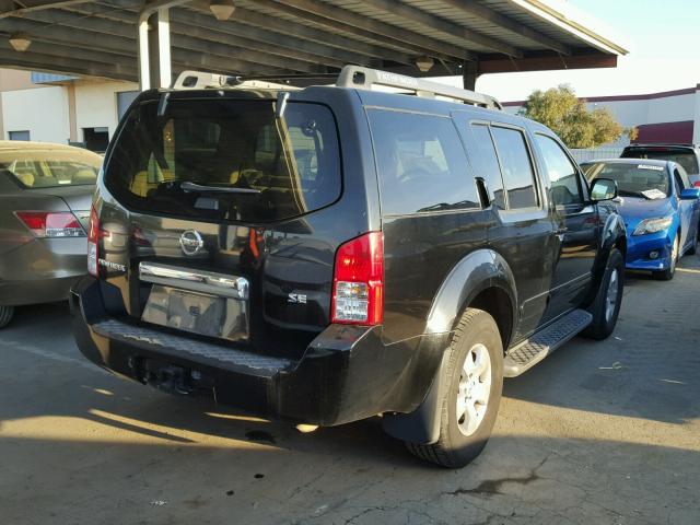 5N1AR18U57C622329 - 2007 NISSAN PATHFINDER BLACK photo 4