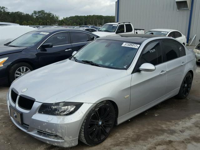 WBAVD53558A284145 - 2008 BMW 335 XI SILVER photo 2