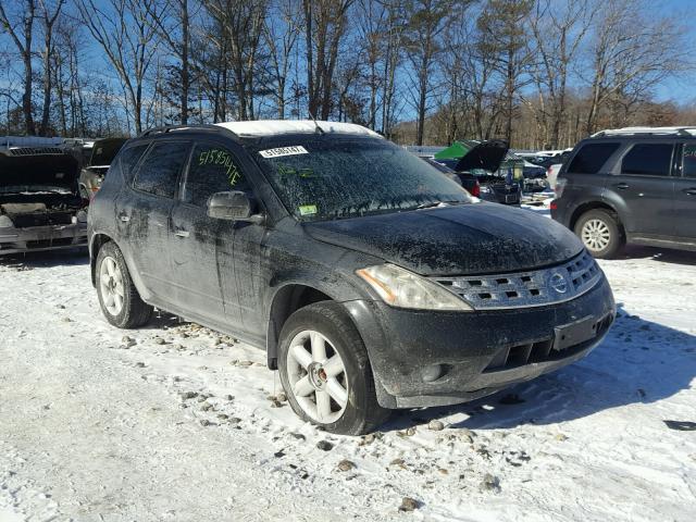 JN8AZ08WX3W210727 - 2003 NISSAN MURANO SL BLACK photo 1