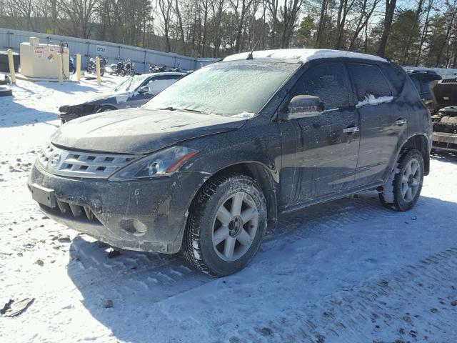 JN8AZ08WX3W210727 - 2003 NISSAN MURANO SL BLACK photo 2