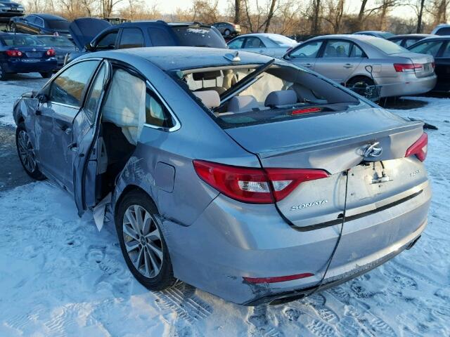 5NPE34AF9GH428749 - 2016 HYUNDAI SONATA SPO SILVER photo 3