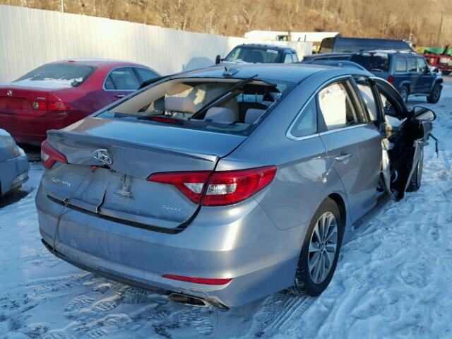 5NPE34AF9GH428749 - 2016 HYUNDAI SONATA SPO SILVER photo 4