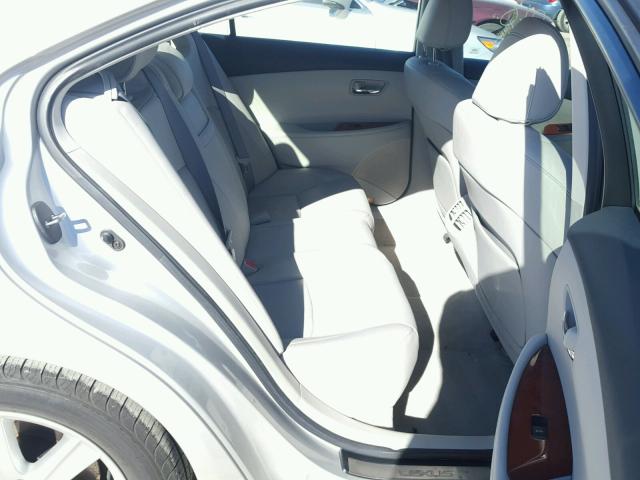 JTHBJ46G072011384 - 2007 LEXUS ES 350 SILVER photo 6