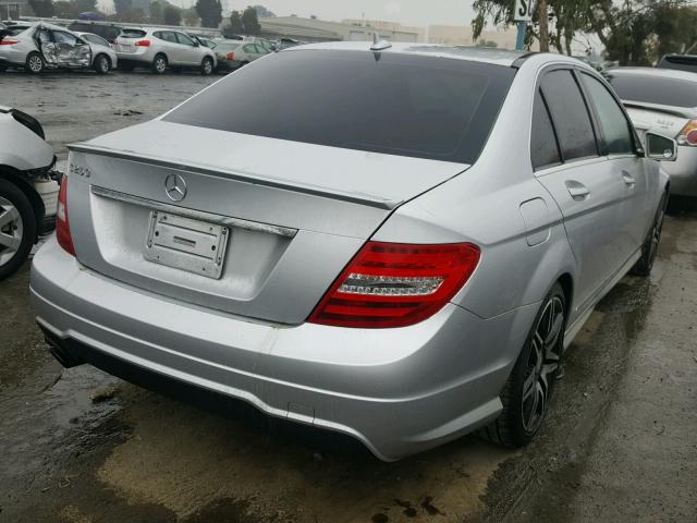 WDDGF4HBXEG244432 - 2014 MERCEDES-BENZ C 250 SILVER photo 4