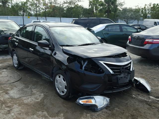 3N1CN7APXGL814496 - 2016 NISSAN VERSA S BLACK photo 1