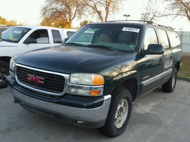 3GKFK16T11G175015 - 2001 GMC YUKON XL K GREEN photo 2