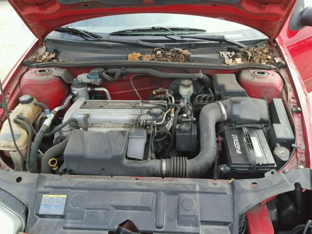 1G1JC52FX37299804 - 2003 CHEVROLET CAVALIER RED photo 7