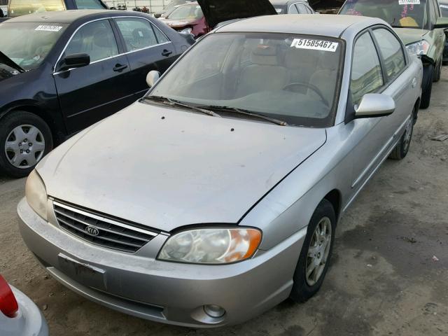 KNAFB121335254421 - 2003 KIA SPECTRA BA SILVER photo 2