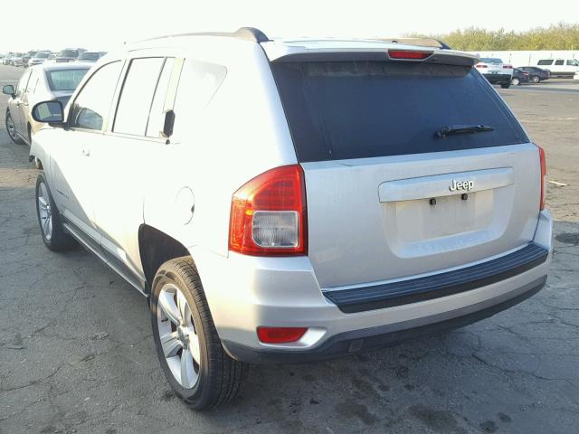 1C4NJCBA1CD556793 - 2012 JEEP COMPASS SP SILVER photo 3