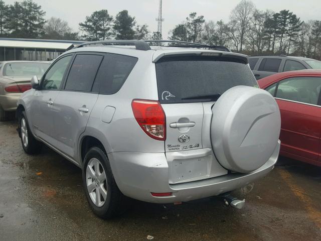 JTMZK31V586013963 - 2008 TOYOTA RAV4 LIMIT SILVER photo 3