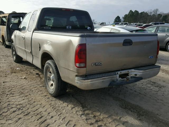 1FTRX17W91NA77585 - 2001 FORD F150 TAN photo 3