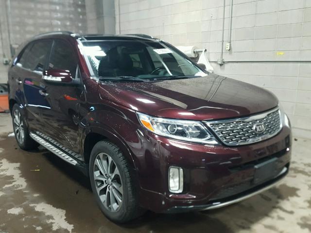 5XYKW4A70FG569525 - 2015 KIA SORENTO SX BURGUNDY photo 1