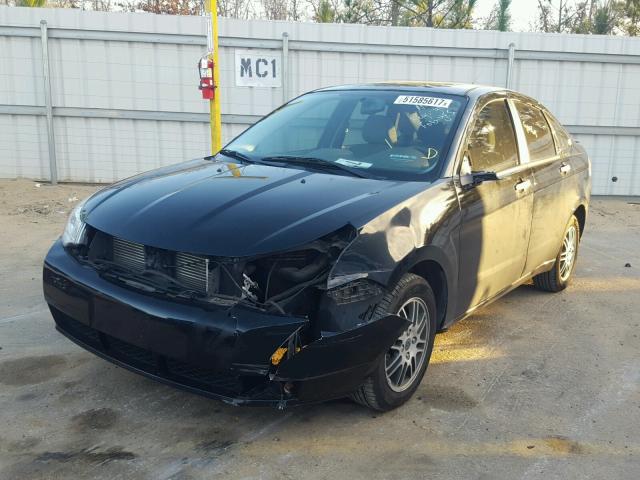 1FAHP3FN7BW124260 - 2011 FORD FOCUS SE BLACK photo 2