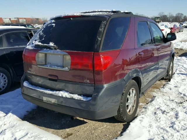 3G5DB03E34S576643 - 2004 BUICK RENDEZVOUS MAROON photo 4