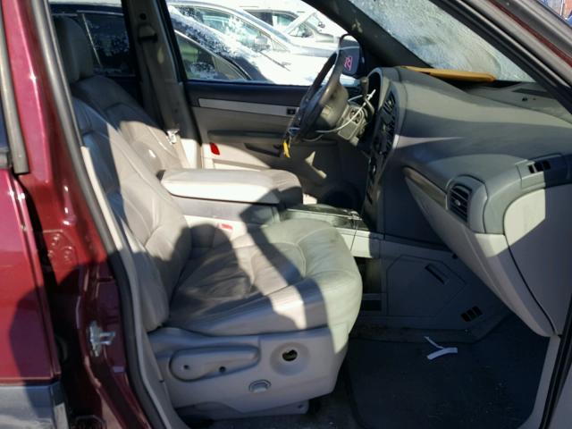 3G5DB03E34S576643 - 2004 BUICK RENDEZVOUS MAROON photo 5