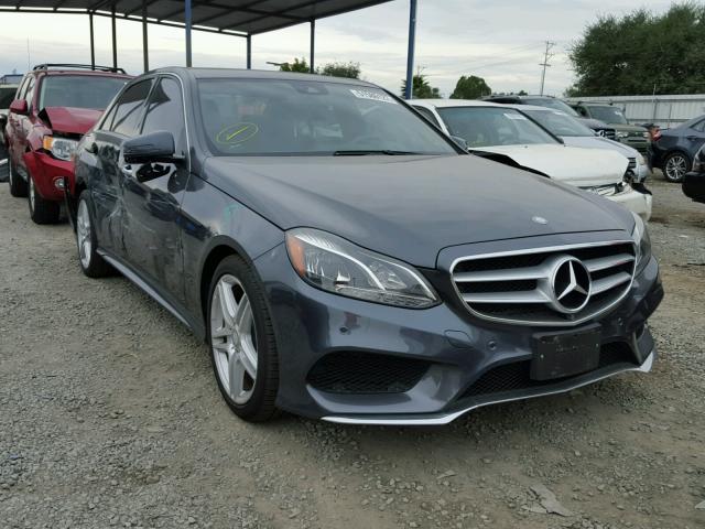 WDDHF5KB9EA966917 - 2014 MERCEDES-BENZ E 350 GRAY photo 1