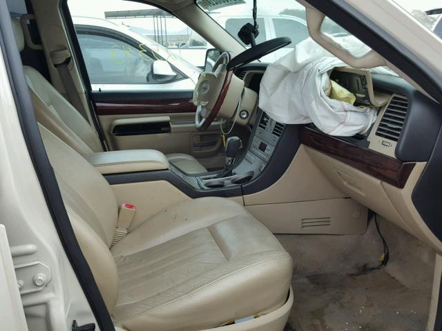 5LMEU68H85ZJ00642 - 2005 LINCOLN AVIATOR BEIGE photo 5