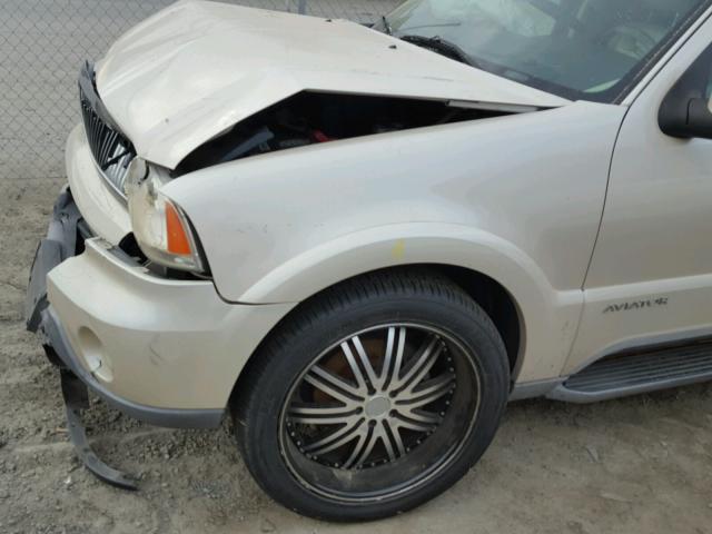 5LMEU68H85ZJ00642 - 2005 LINCOLN AVIATOR 米色 照片 9